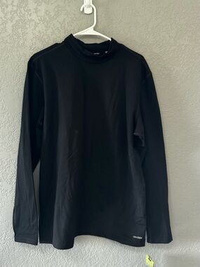 [178] tek gear Black Long-Sleeve Mock Neck Performance Shirt